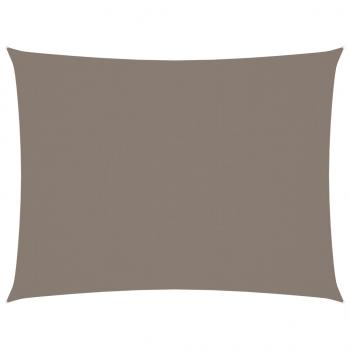 Sonnensegel Oxford-Gewebe Rechteckig 3x4,5 m Taupe