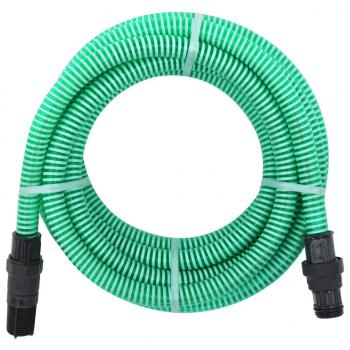 ARDEBO.de - Saugschlauch mit PVC-Anschlüssen Grün 1" 7 m PVC