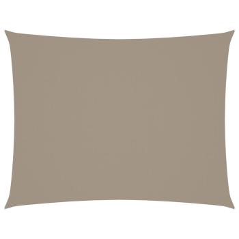 Sonnensegel Oxford-Gewebe Rechteckig 5x7 m Taupe