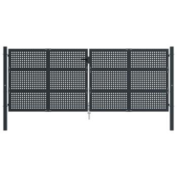 Gartentor Anthrazit 400x200 cm Stahl