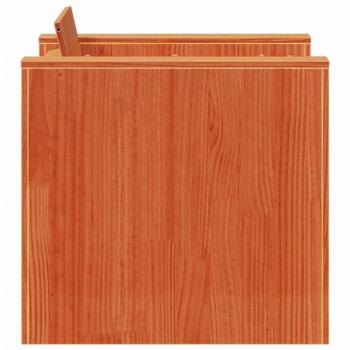 Gartensessel Wachsbraun 79x60x62 cm Massivholz Kiefer