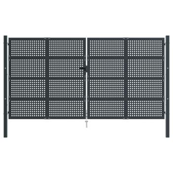 Gartentor Anthrazit 400x225 cm Stahl