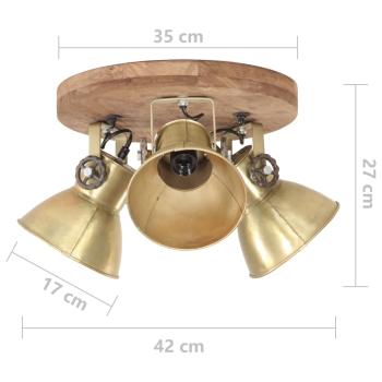 ARDEBO.de - Deckenlampe Industriestil 25 W Messing 42x27 cm E27