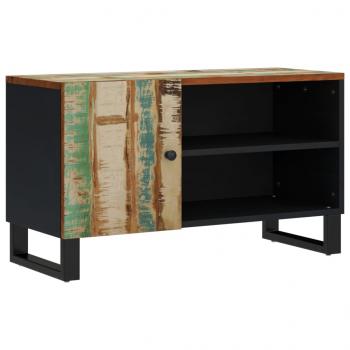 TV-Schrank 80x33x46 cm Altholz Massiv & Holzwerkstoff