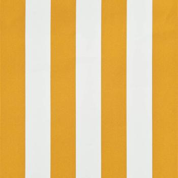 Einziehbare Markise 100×150 cm Gelb und Weiß