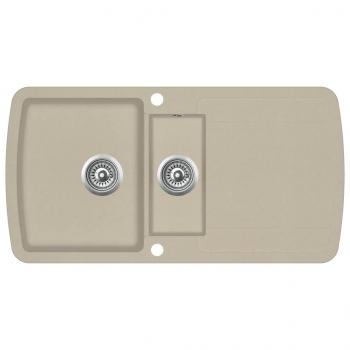 Granitspüle Doppelbecken Beige