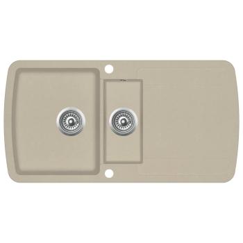 Granitspüle Doppelbecken Beige
