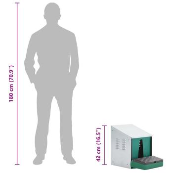 Abroll-Nistkasten für Geflügel Nestomatic