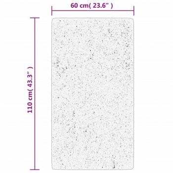 Teppich Shaggy Hochflor Modern Blau 60x110 cm