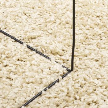 Teppich Shaggy Hochflor Modern Golden Ø 160 cm
