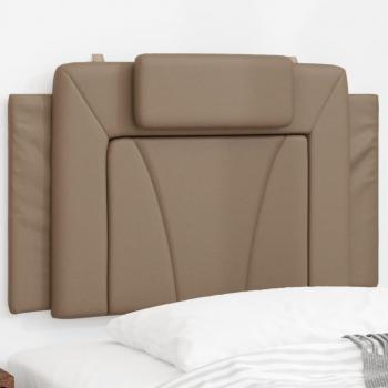 ARDEBO.de - Kopfteil-Kissen Cappuccino-Braun 90 cm Kunstleder
