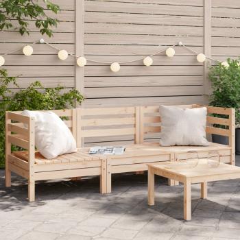 ARDEBO.de - Gartensofa 3-Sitzer Massivholz Kiefer