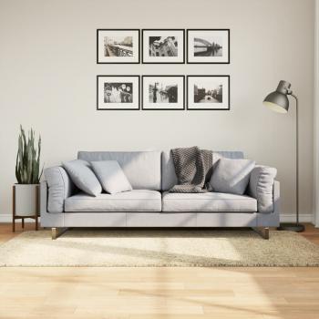 ARDEBO.de - Teppich Shaggy Hochflor Modern Golden 100x200 cm