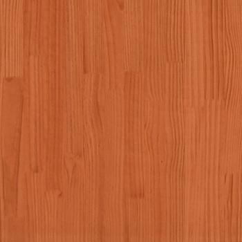 Massivholzbett ohne Matratze Wachsbraun 90x200 Kiefernholz