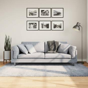 ARDEBO.de - Teppich Shaggy Hochflor Modern Blau 140x200 cm