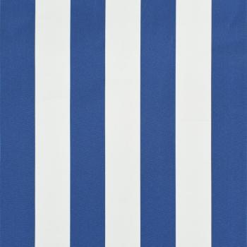 Einziehbare Markise 100×150 cm Blau und Weiß
