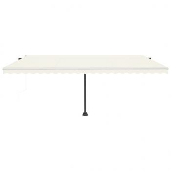 Automatische Markise mit LED & Windsensor 500x350 cm Cremeweiß