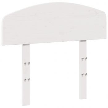 Kopfteil Weiß 100 cm Massivholz Kiefer