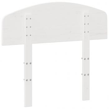 Kopfteil Weiß 100 cm Massivholz Kiefer