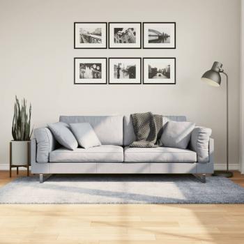 ARDEBO.de - Shaggy-Teppich PAMPLONA Hochflor Modern Blau 100x200 cm