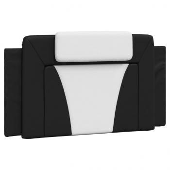 Kopfteil-Kissen Schwarz und Weiß 100 cm Kunstleder