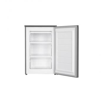 Bomann GS 7253 Stand Gefrierschrank, 55 cm breit, 87 L, 3 Gefrierschubladen, Edelstahloptik (772539)