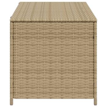 Gartentruhe Beige 190L Poly Rattan