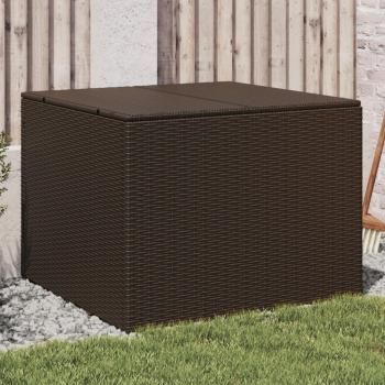 ARDEBO.de - Gartentruhe Braun 291L Poly Rattan