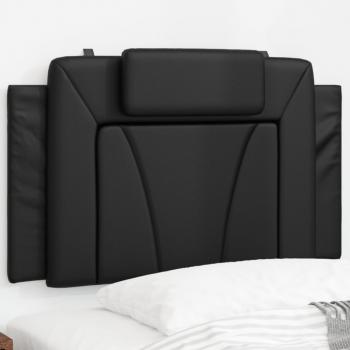 ARDEBO.de - Kopfteil-Kissen Schwarz 90 cm Kunstleder