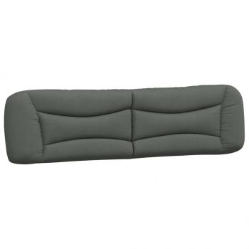 Kopfteil-Kissen Dunkelgrau 200 cm Stoff