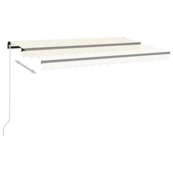 Markise Manuell Einziehbar 450x350 cm Creme