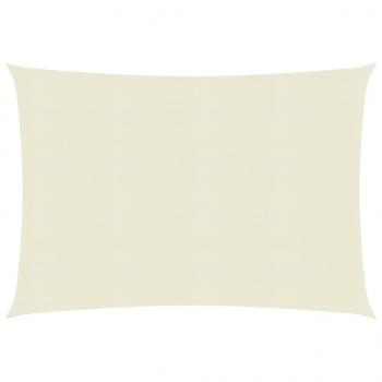 ARDEBO.de - Sonnensegel 160 g/m² Creme 2,5x3 m HDPE 