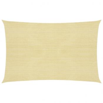ARDEBO.de - Sonnensegel 160 g/m² Beige 5x8 m HDPE