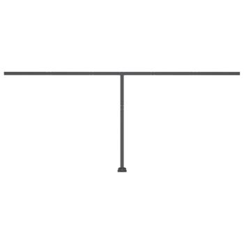 Standmarkise Manuell Einziehbar 500x350 cm Blau/Weiß