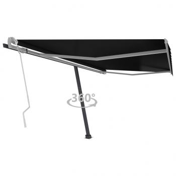 ARDEBO.de - Standmarkise Manuell Einziehbar 450x300 cm Anthrazit