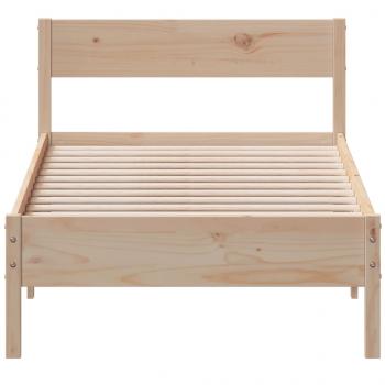 Massivholzbett ohne Matratze 100x200 cm Kiefernholz
