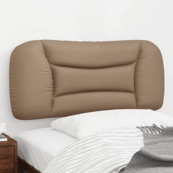 ARDEBO.de - Kopfteil-Kissen Cappuccino-Braun 80 cm Kunstleder