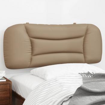 ARDEBO.de - Kopfteil-Kissen Cappuccino-Braun 100 cm Kunstleder