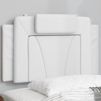 ARDEBO.de - Kopfteil-Kissen Weiß 80 cm Kunstleder
