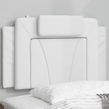 ARDEBO.de - Kopfteil-Kissen Weiß 90 cm Kunstleder