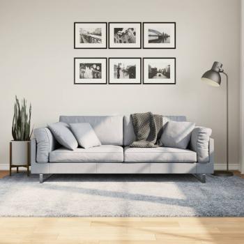ARDEBO.de - Teppich Shaggy Hochflor Modern Blau 160x230 cm