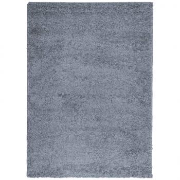 Teppich Shaggy Hochflor Modern Blau 200x280 cm