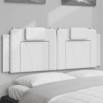 ARDEBO.de - Kopfteil-Kissen Weiß 120 cm Kunstleder