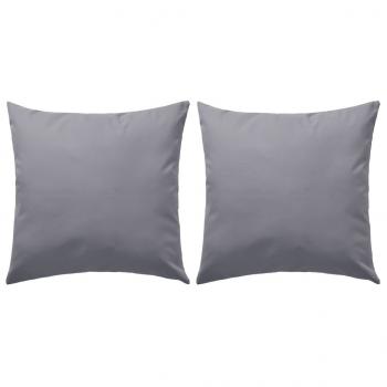 ARDEBO.de - Gartenkissen 2 Stk. 45 x 45 cm Grau