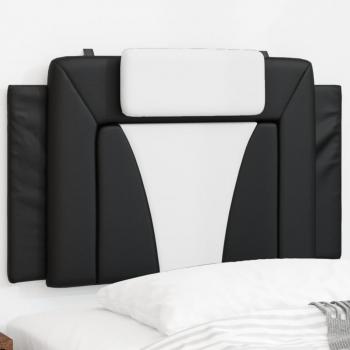 ARDEBO.de - Kopfteil-Kissen Schwarz und Weiß 90 cm Kunstleder