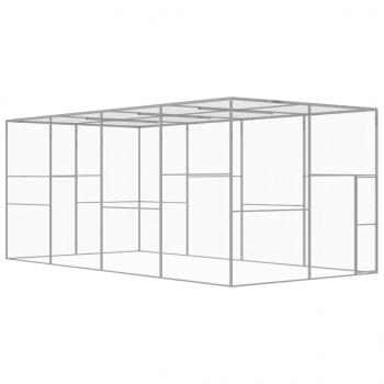 ARDEBO.de - Katzenkäfig 6x3x2,5 m Verzinkter Stahl