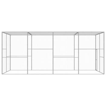 Katzenkäfig 6x3x2,5 m Verzinkter Stahl