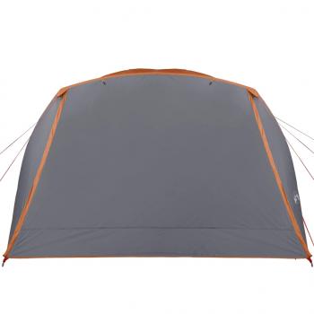 Campingzelt mit Vorzelt 4 Personen Orange Wasserdicht