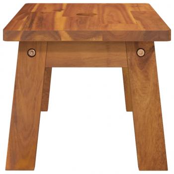 Tritthocker 38x26x22 cm Massivholz Akazie