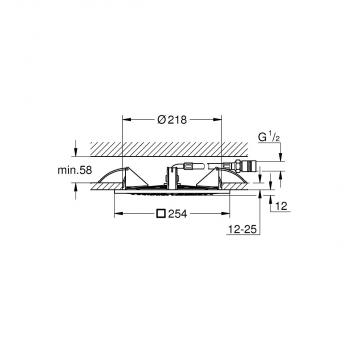 GROHE Rainshower F-Series 10" Deckenbrause, chrom (27467000)